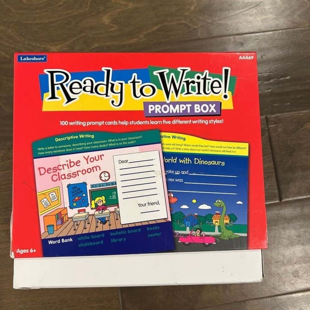 Ready-to-write Prompt Box for Grades K-1, Cards, Checklist & Teacher Guide